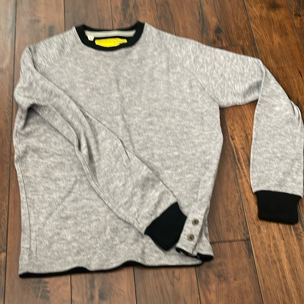 Gray sweater - acrylic, nylon and spandex blend